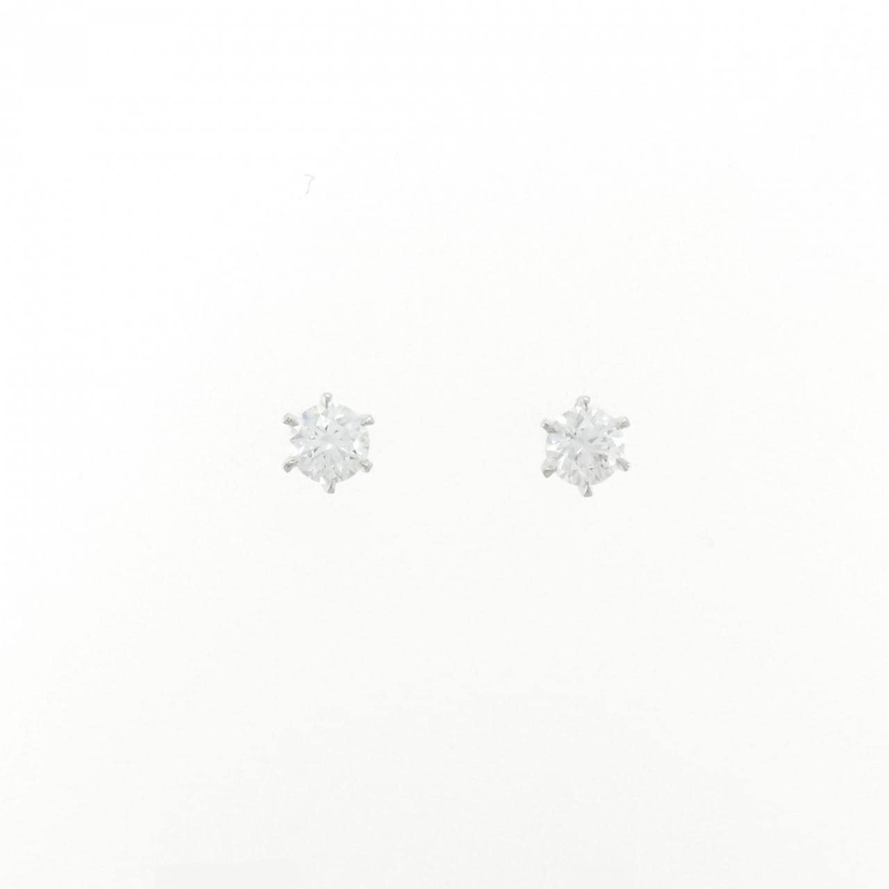 【リメイク】PT900/ST ダイヤモンド ピアス 0.309CT 0.320CT D IF 3EXT H&C