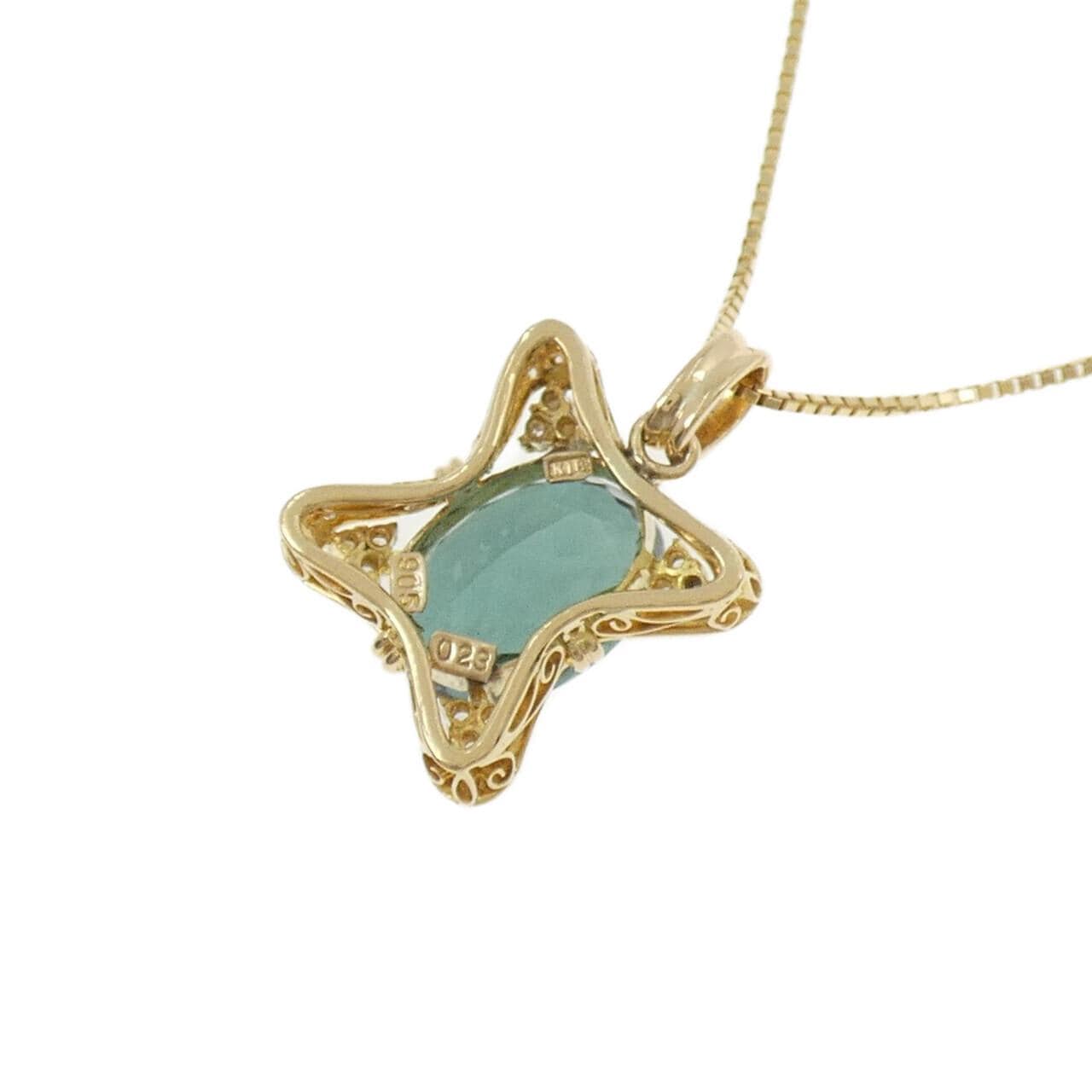 K18YG トルマリン ネックレス 9.05CT