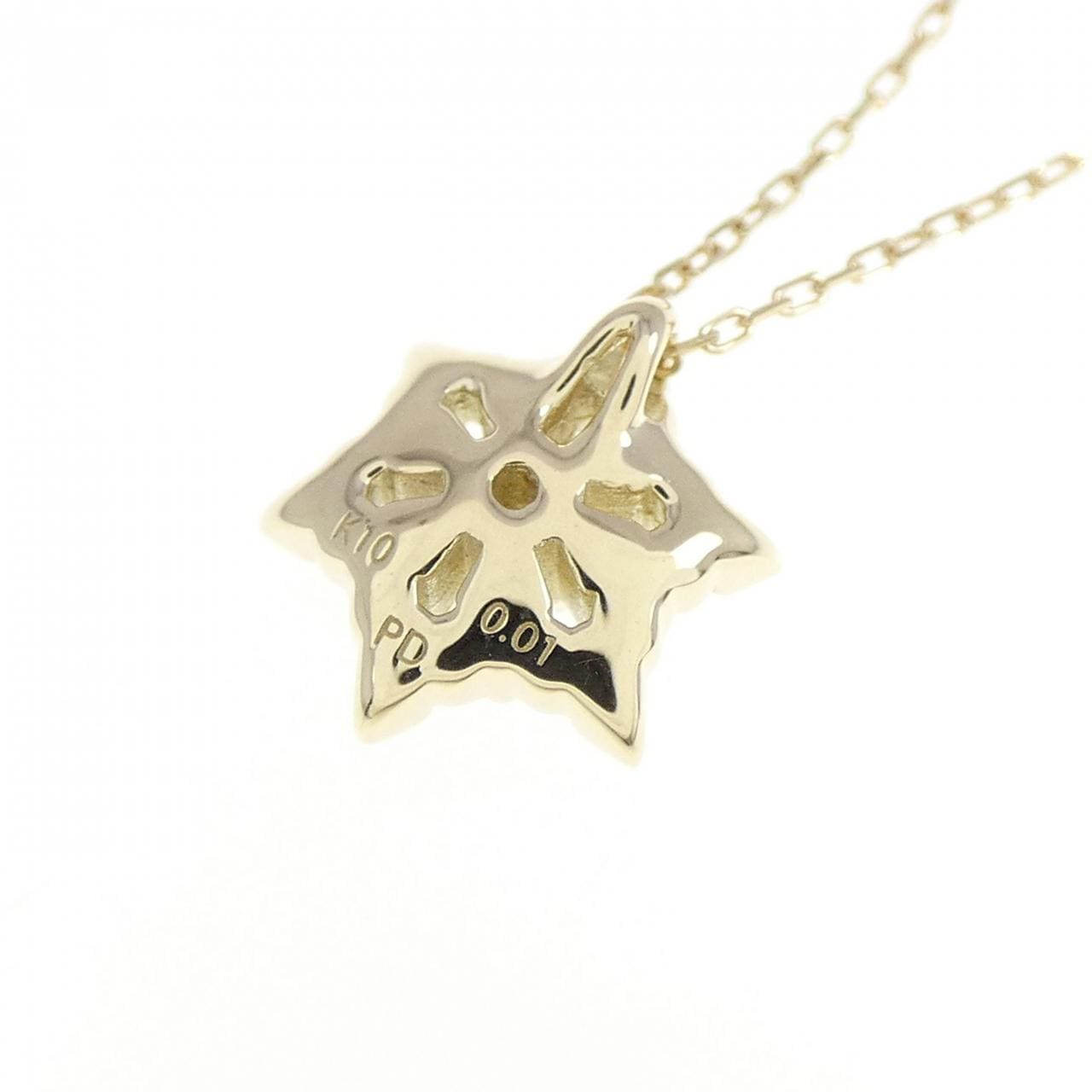 K10YG ダイヤモンド ネックレス 0.01CT