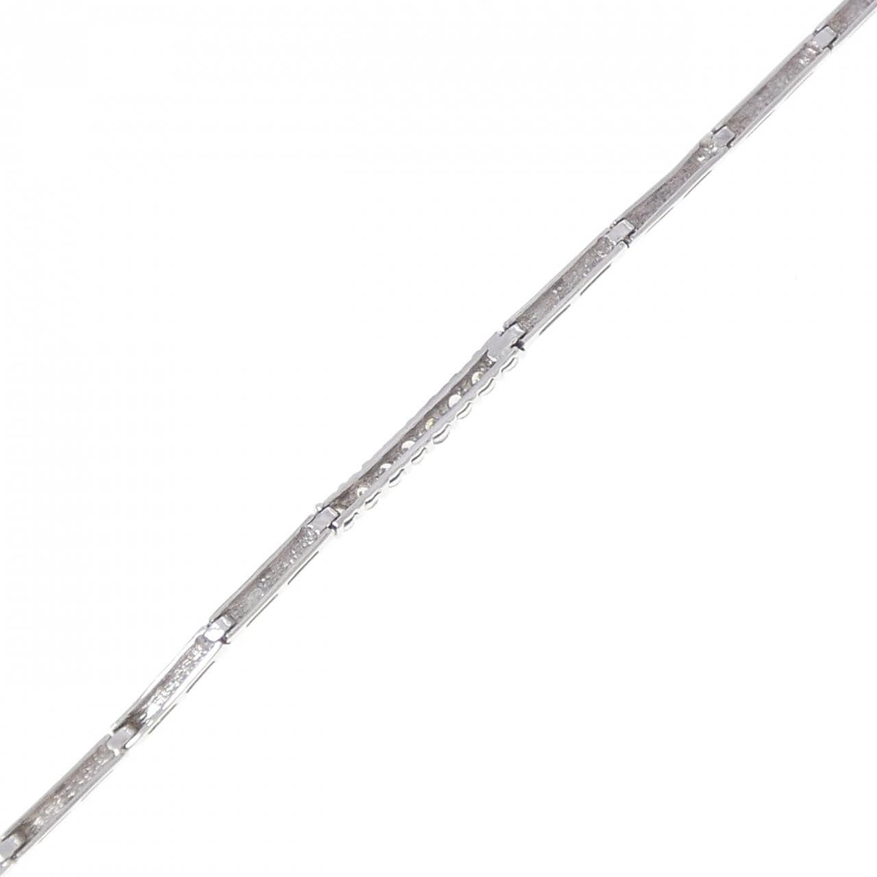 K18WG ダイヤモンド ブレスレット 0.20CT