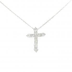 PT900/PT850 クロス ダイヤモンド ネックレス 1.01CT