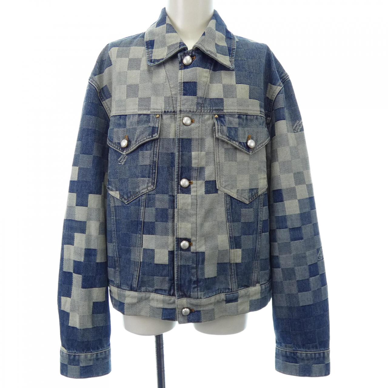 ルイヴィトン LOUIS VUITTON ダミエクラシックデニムジャケット HQA76WGCO デニムジャケット