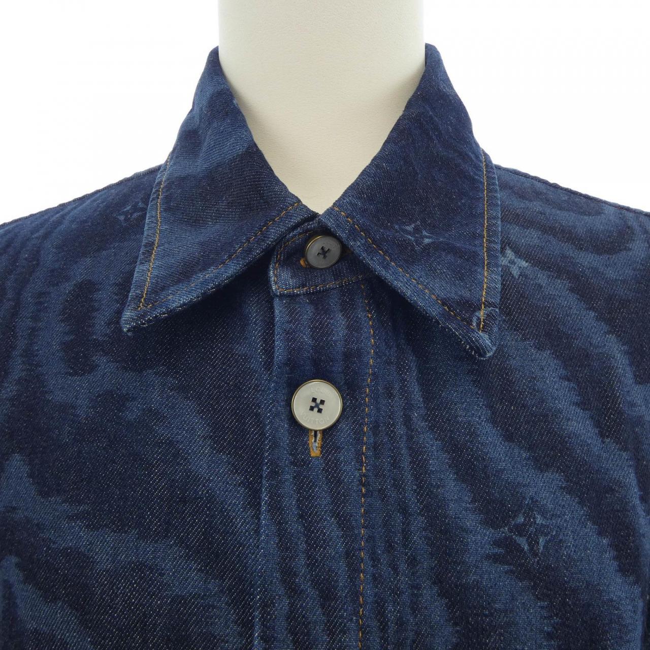 ルイヴィトン LOUIS VUITTON ショートスリーブ デニムシャツ HTS17WVON S/Sシャツ