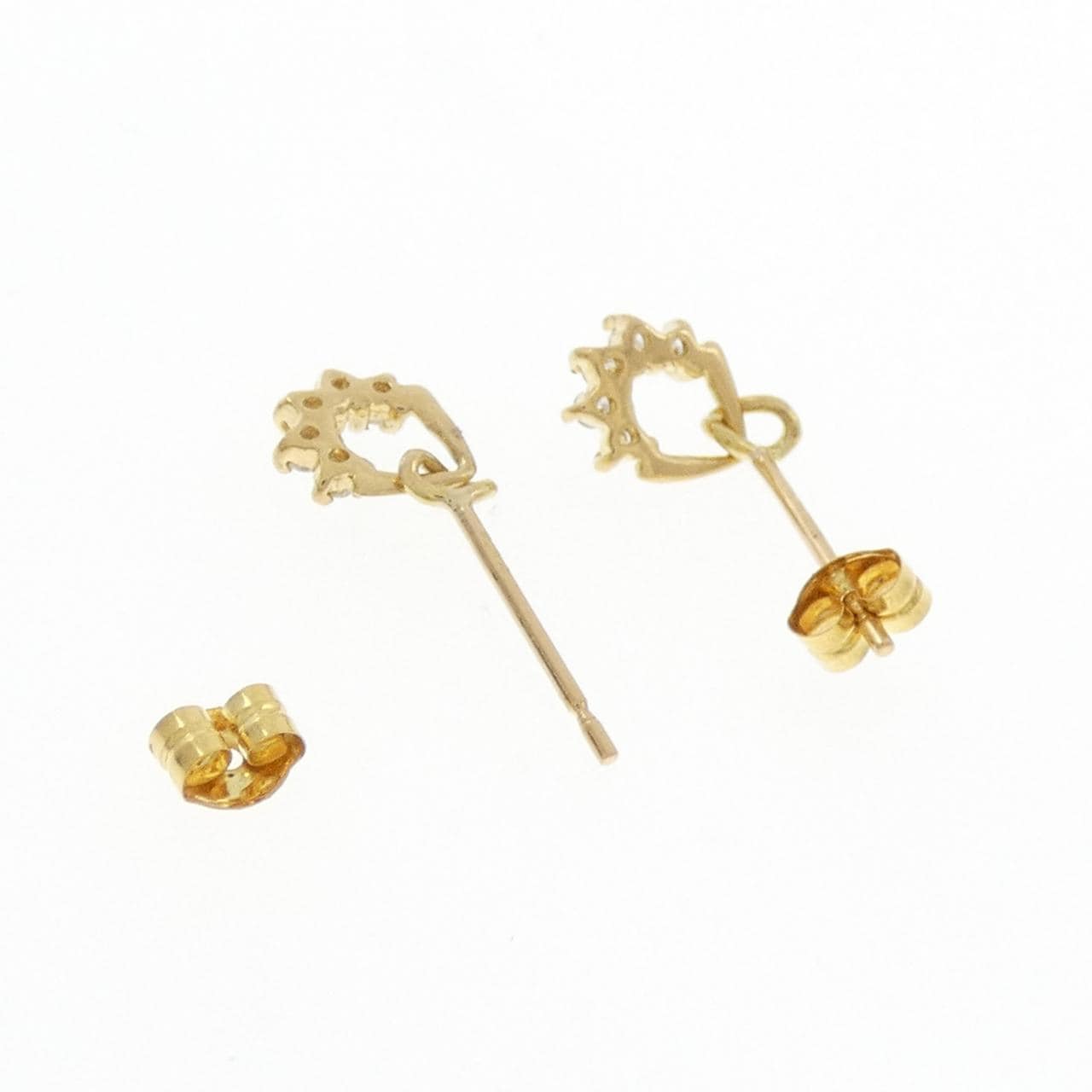 K18YG ダイヤモンド ピアス 0.10CT