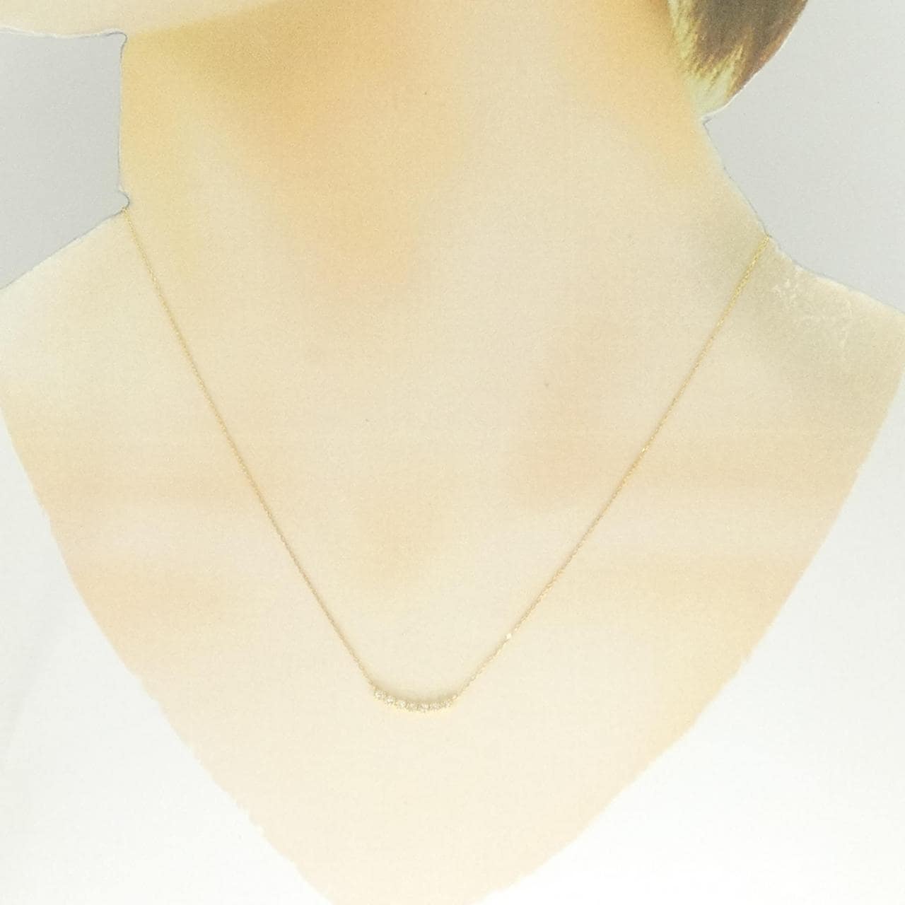 K18YG ダイヤモンド ネックレス 0.07CT