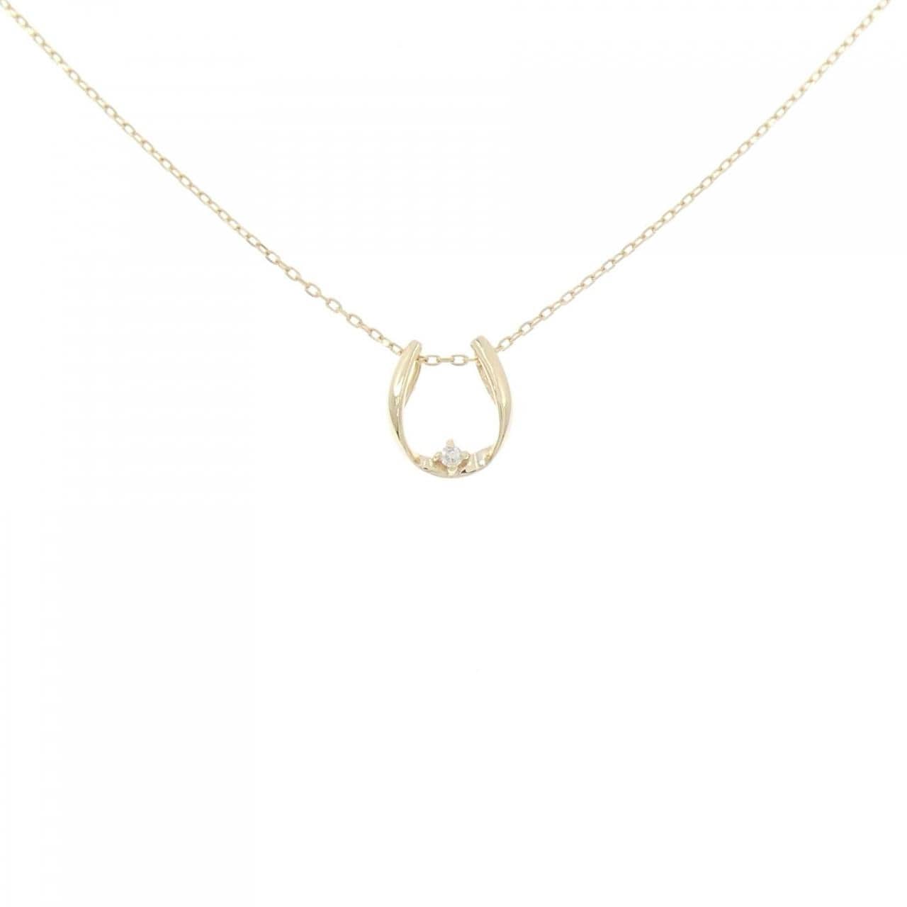 K10YG ダイヤモンド ネックレス 0.01CT