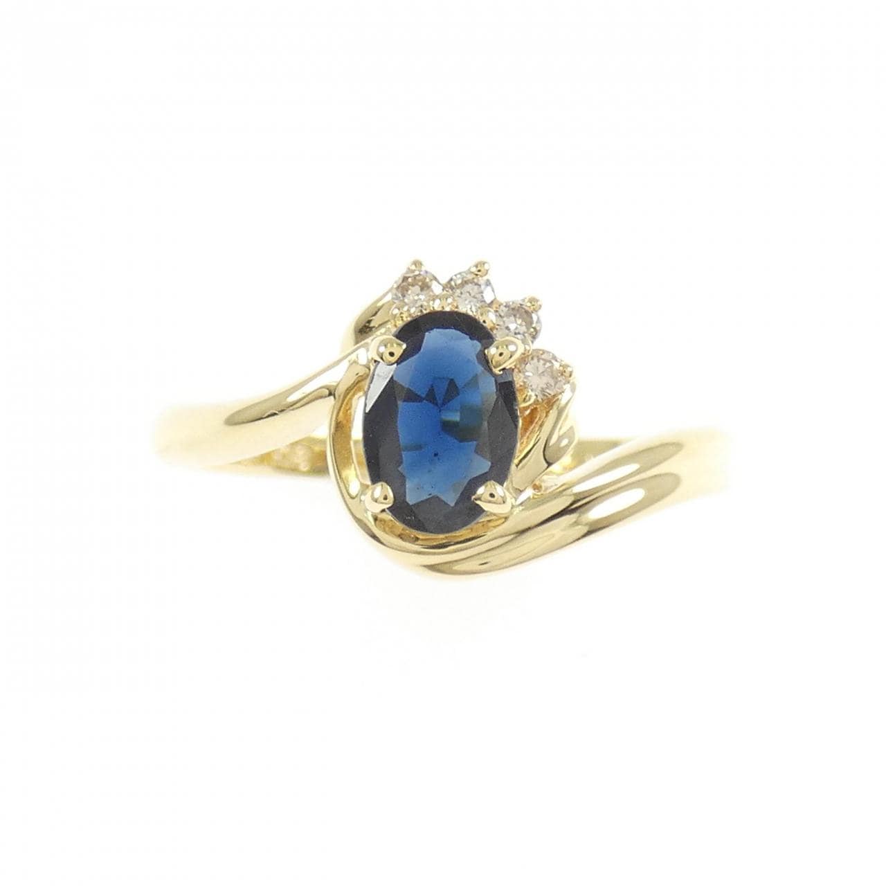 K18YG サファイヤ リング 0.51CT