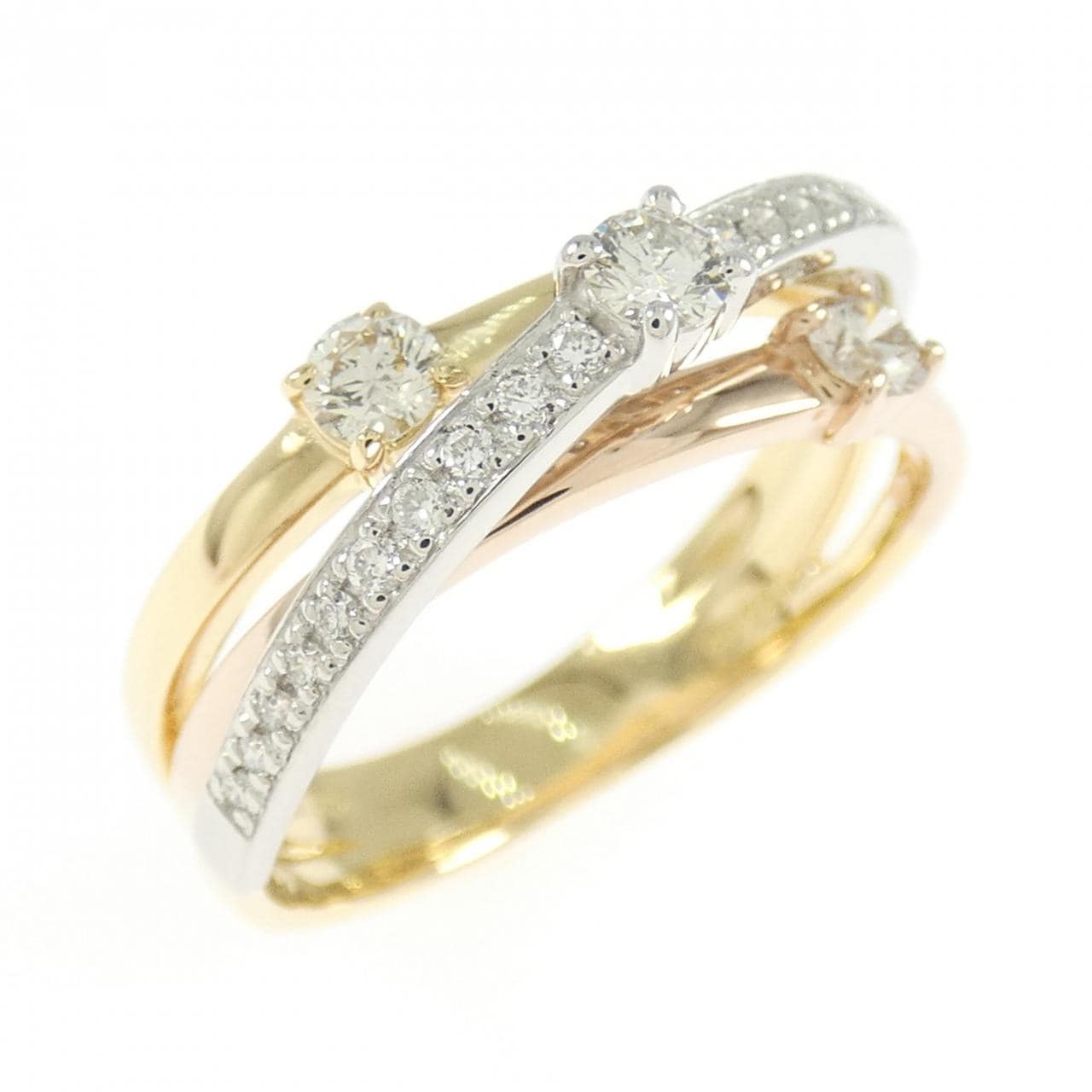 K18YG/PT900/K18PG Diamond Ring 0.30CT