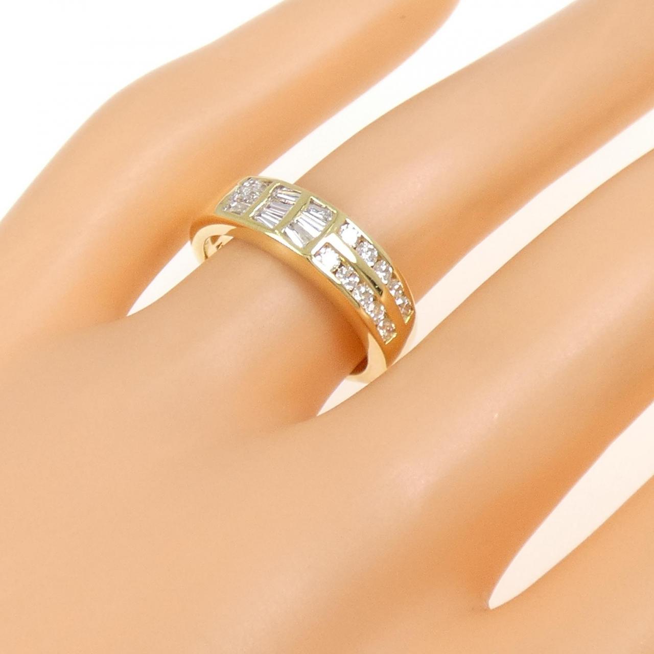 750YG ダイヤモンド リング 0.58CT