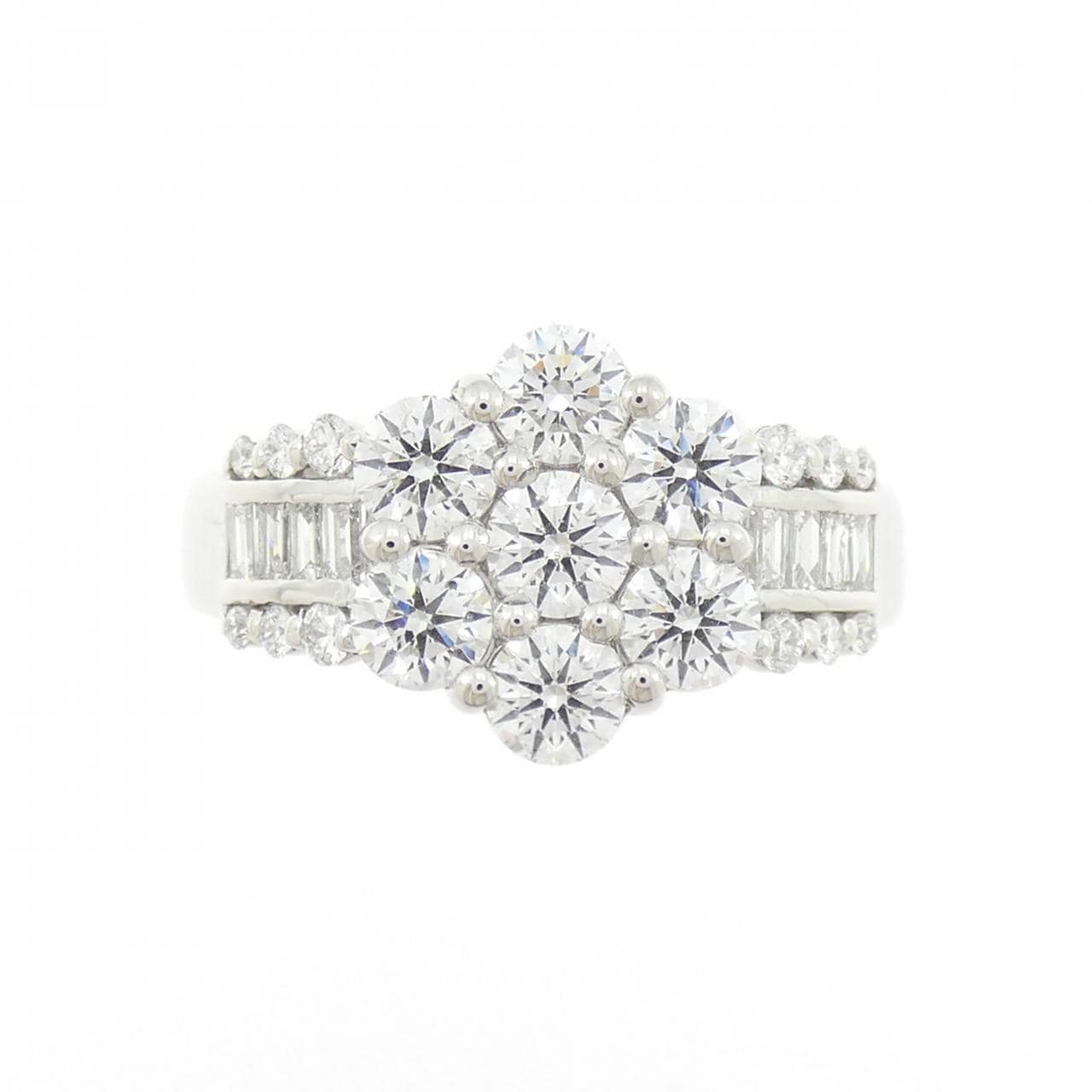 PT900 フラワー ダイヤモンド リング 1.062CT