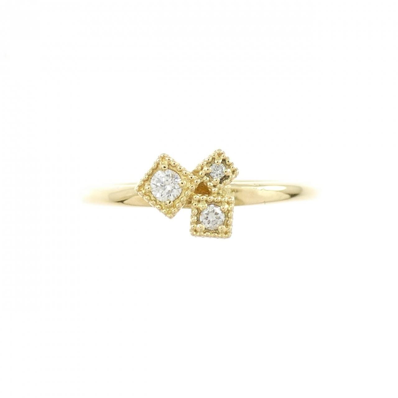 K18YG ダイヤモンド リング 0.06CT