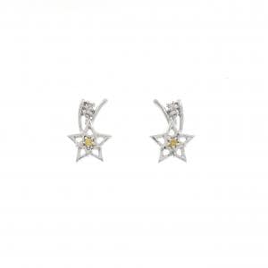 K14WG スター サファイヤ ピアス