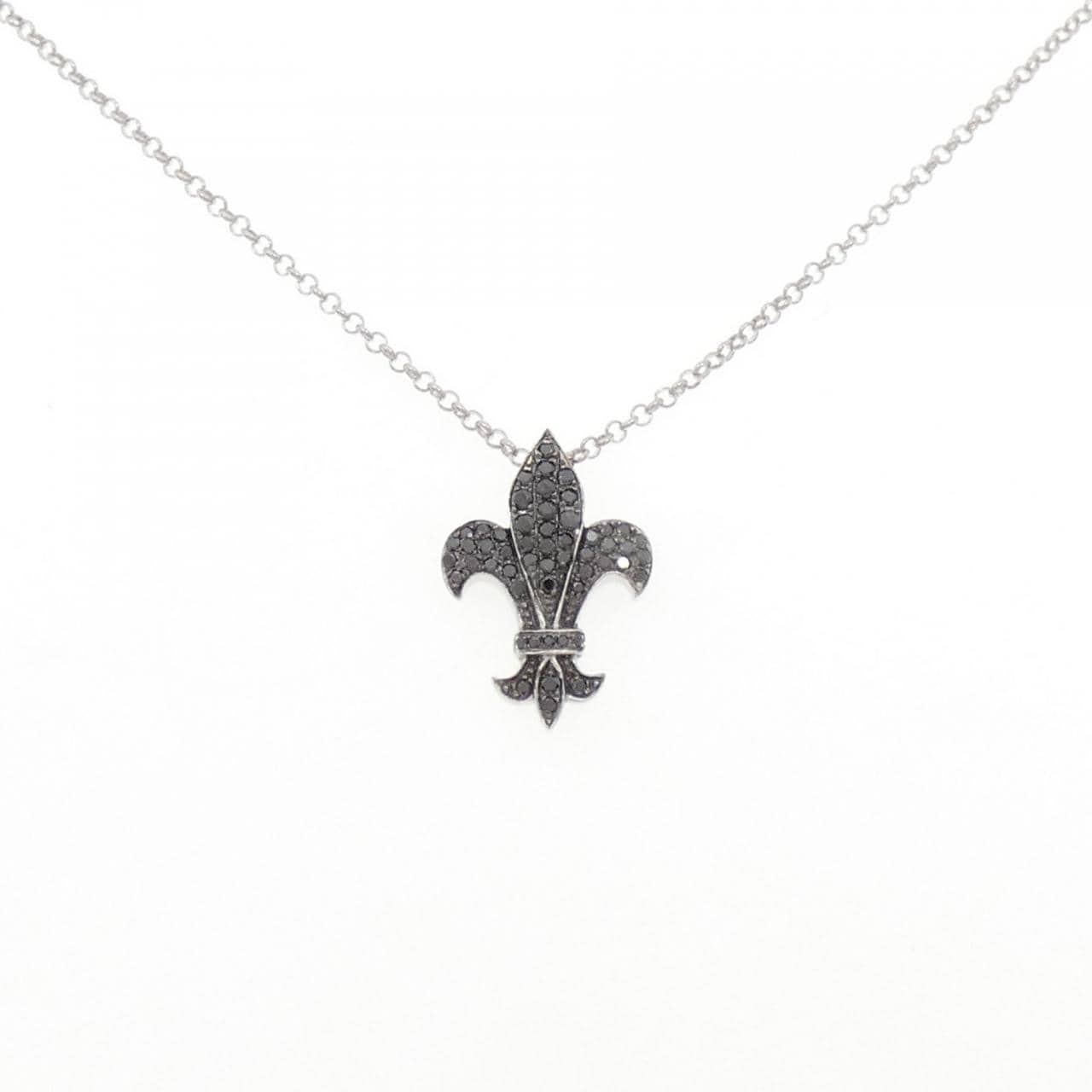 K18WG/K18BG ダイヤモンド ネックレス 0.40CT