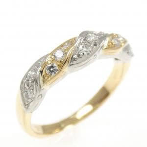 K18YG/PT900 ダイヤモンド リング 0.20CT