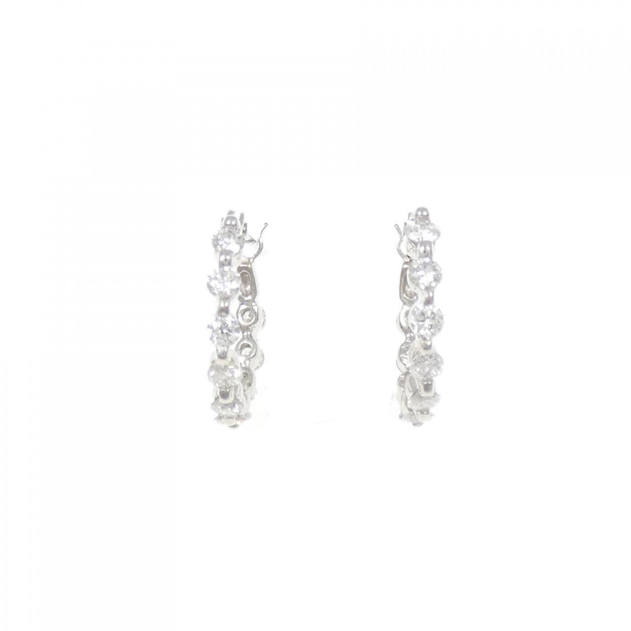 PT900 ダイヤモンド ピアス 0.50CT