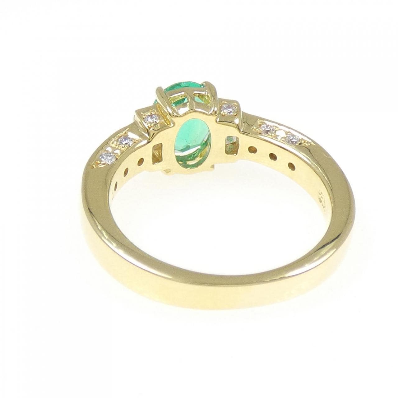 K18YG エメラルド リング 0.77CT