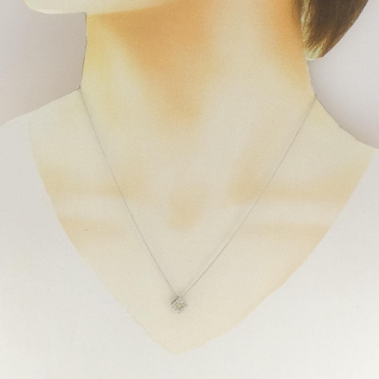 PT900/PT850 ダイヤモンド ネックレス 0.08CT