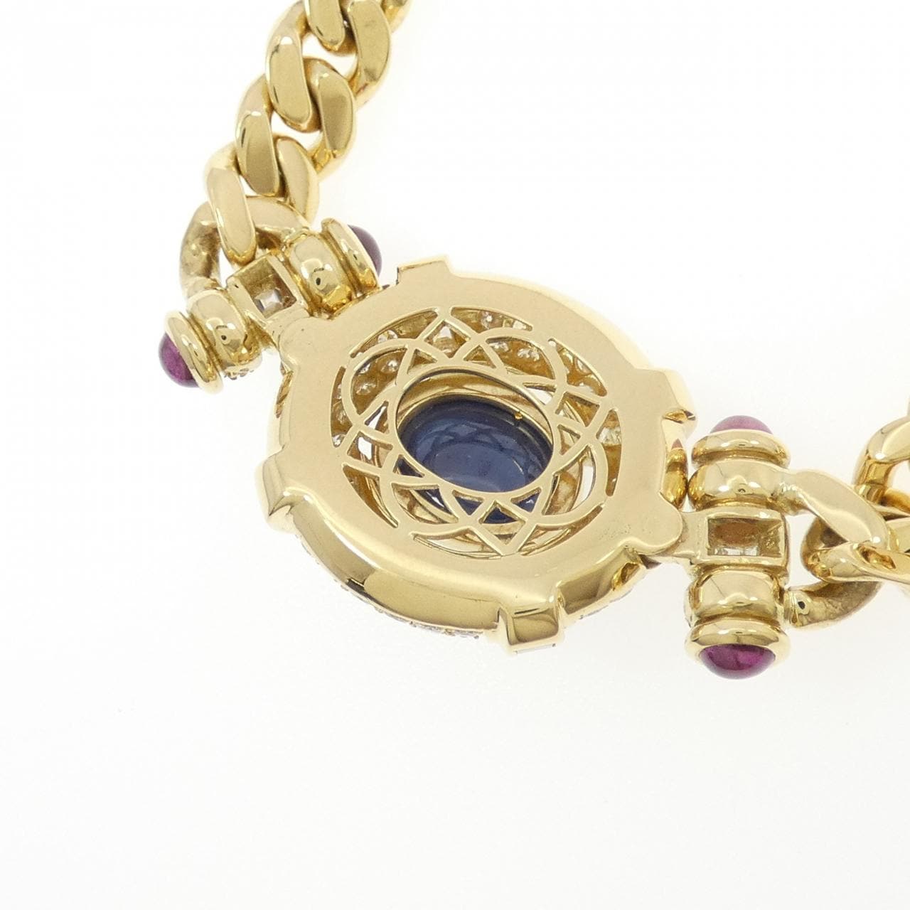 750YG サファイヤ ネックレス