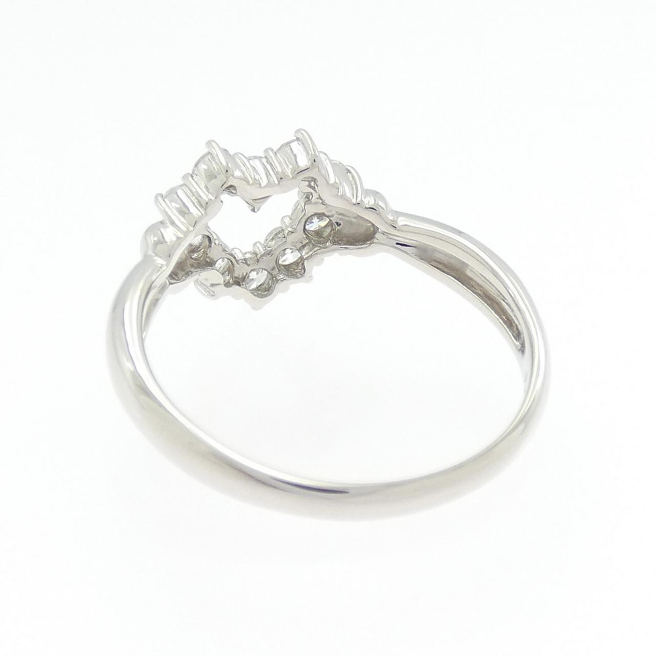 PT900 ハート ダイヤモンド リング 0.33CT