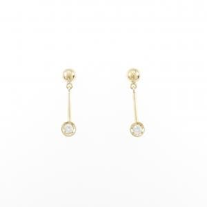 K18YG ダイヤモンド ピアス 0.10CT