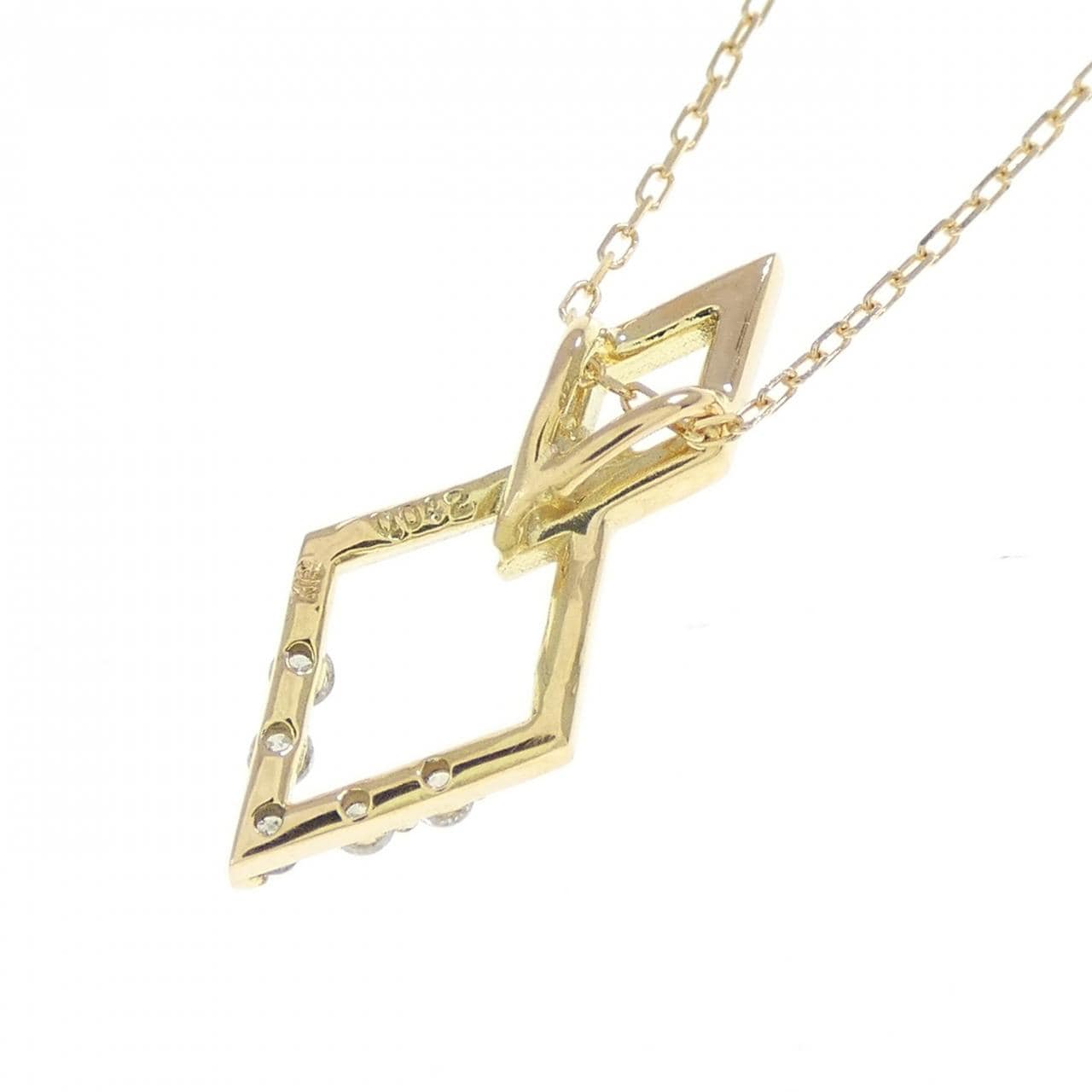 K18YG ダイヤモンド ネックレス 0.042CT