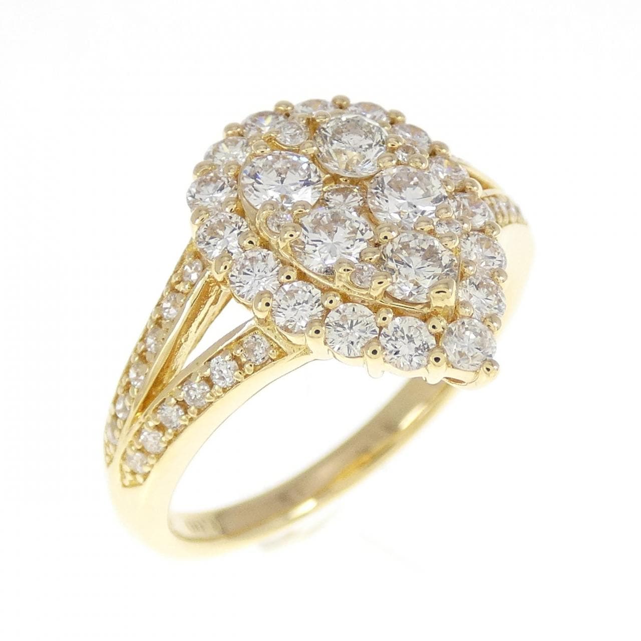 K18YG ダイヤモンド リング 1.00CT