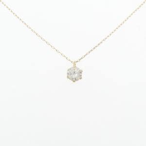 【新品】K18YG ソリティア ダイヤモンド ネックレス 0.32CT