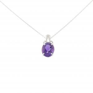 K18WG アメジスト ネックレス 2.29CT