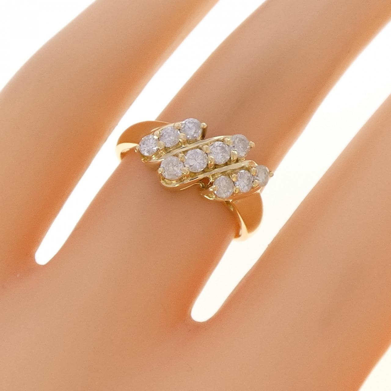 K18YG ダイヤモンド リング 0.50CT