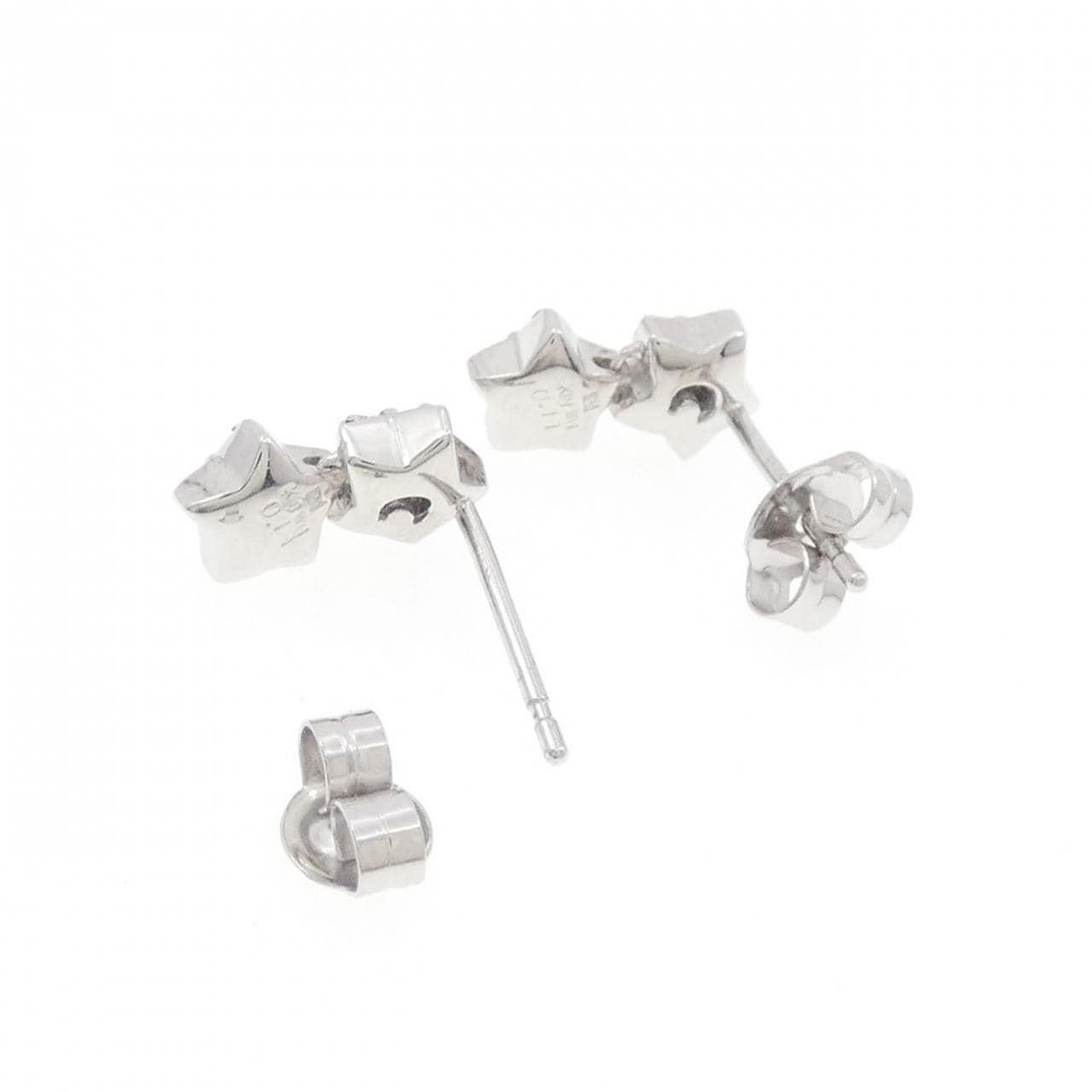 ポンテヴェキオ スター ダイヤモンド ピアス 0.22CT