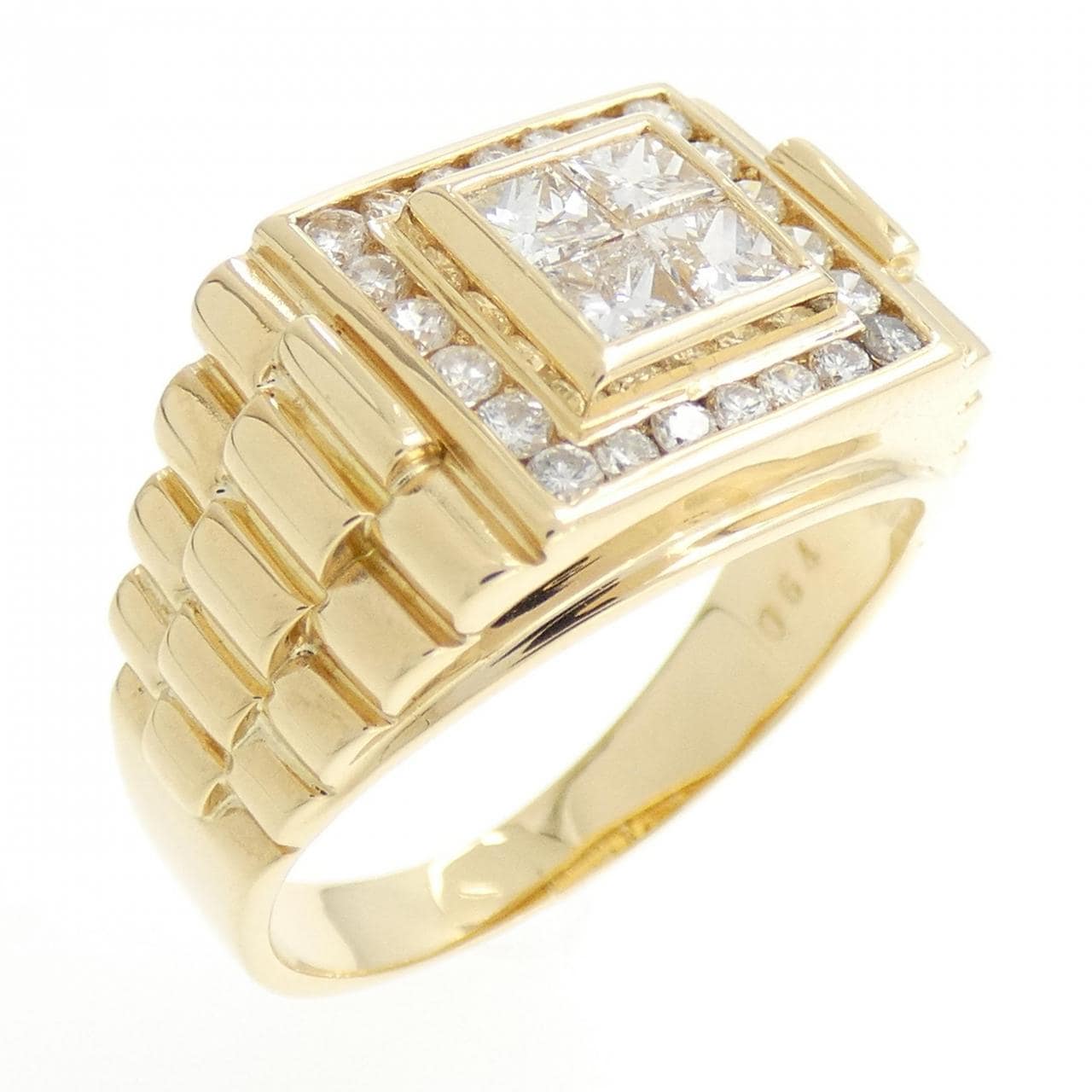 K18YG ダイヤモンド リング 0.64CT