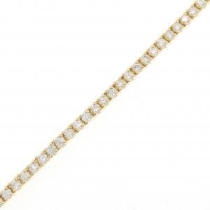 [再加工款] K18YG钻石手链 1.33CT