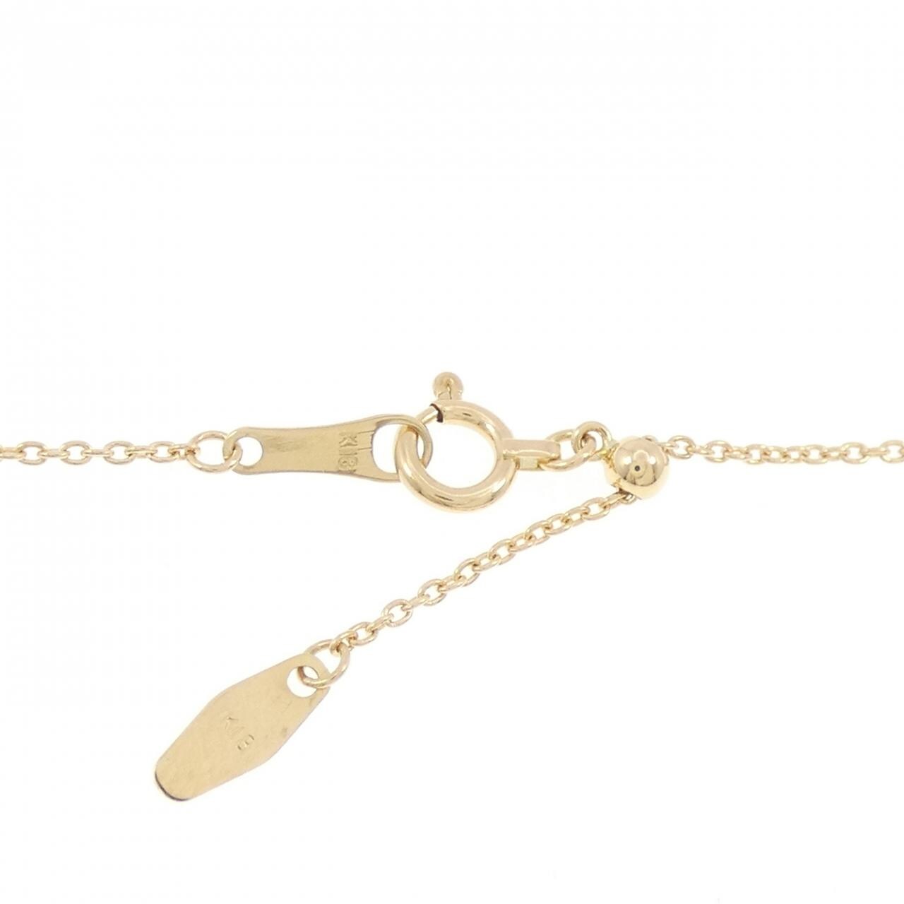 K18YG クロス サファイヤ ネックレス