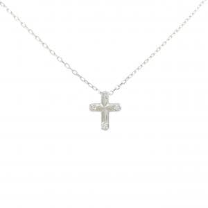 PT/PT850 クロス ダイヤモンド ネックレス 0.04CT