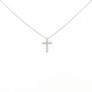 PT900/PT850 クロス ダイヤモンド ネックレス 0.08CT