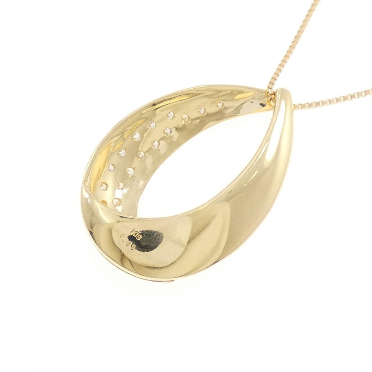 K18YG ダイヤモンド ネックレス 0.25CT