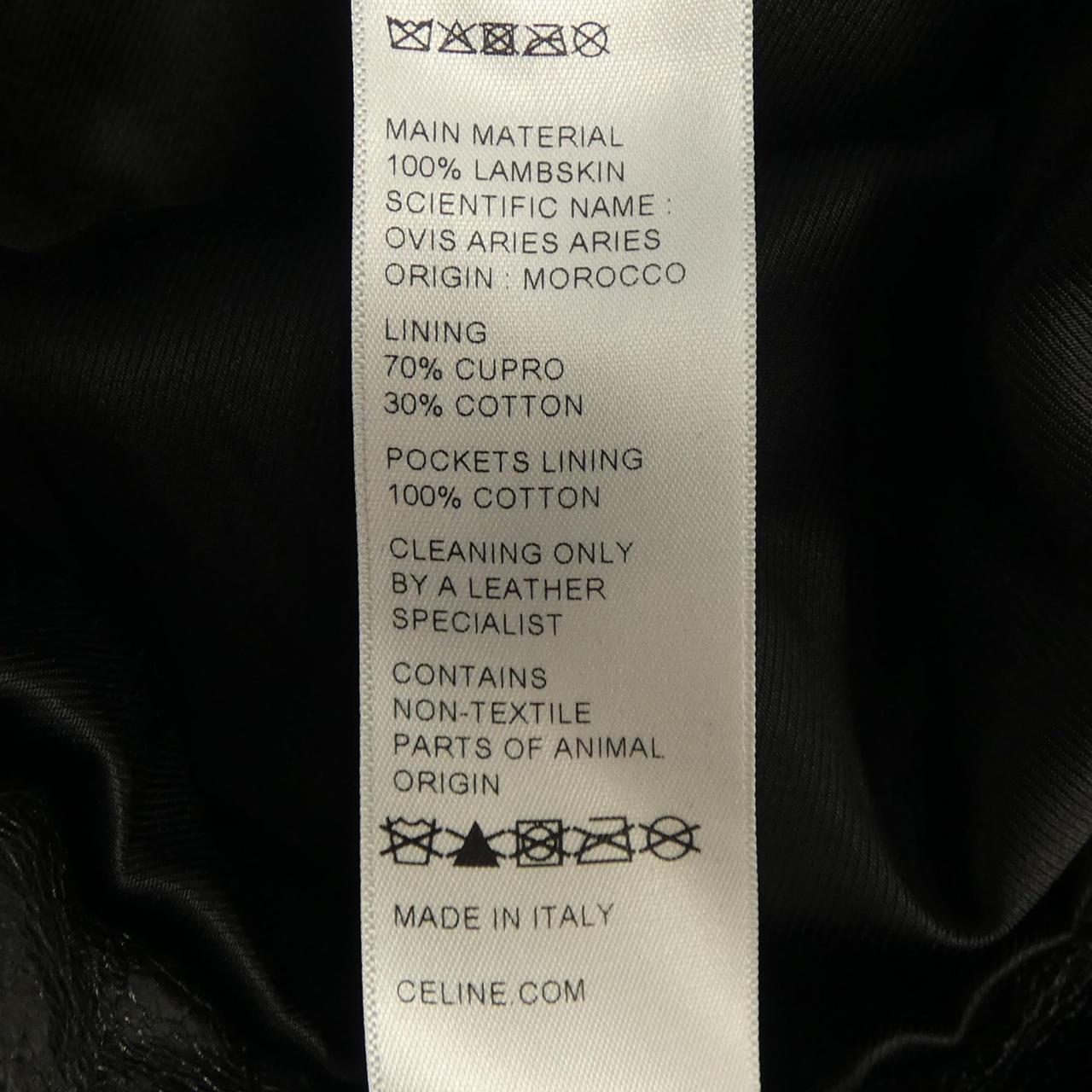 CELINE 2EK17602V Leather Jacket