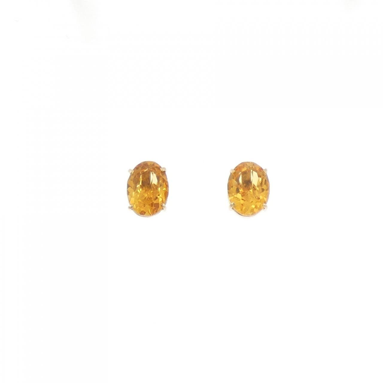 K18YG シトリン ピアス