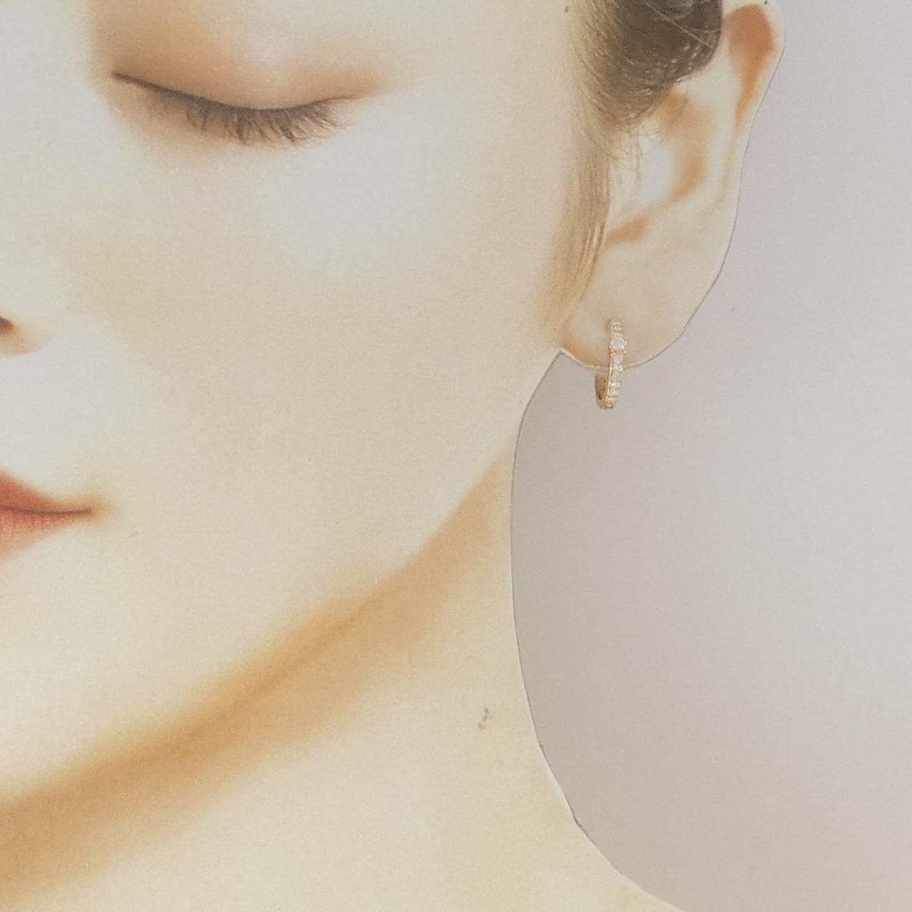 K18PG ダイヤモンド ピアス 0.30CT