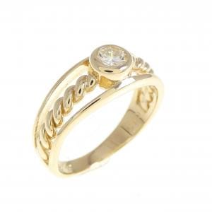 K18YG ダイヤモンド ピンキーリング 0.15CT