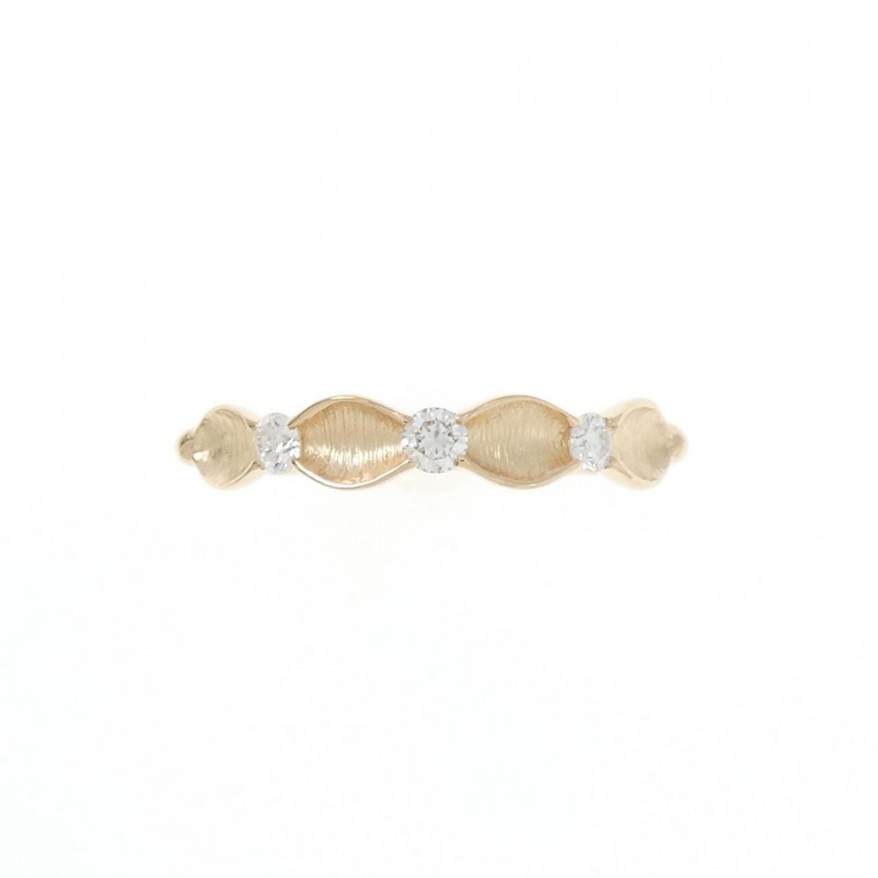 K18PG ダイヤモンド リング 0.15CT