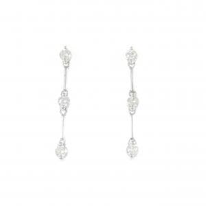 K18WG ダイヤモンド ピアス 0.50CT