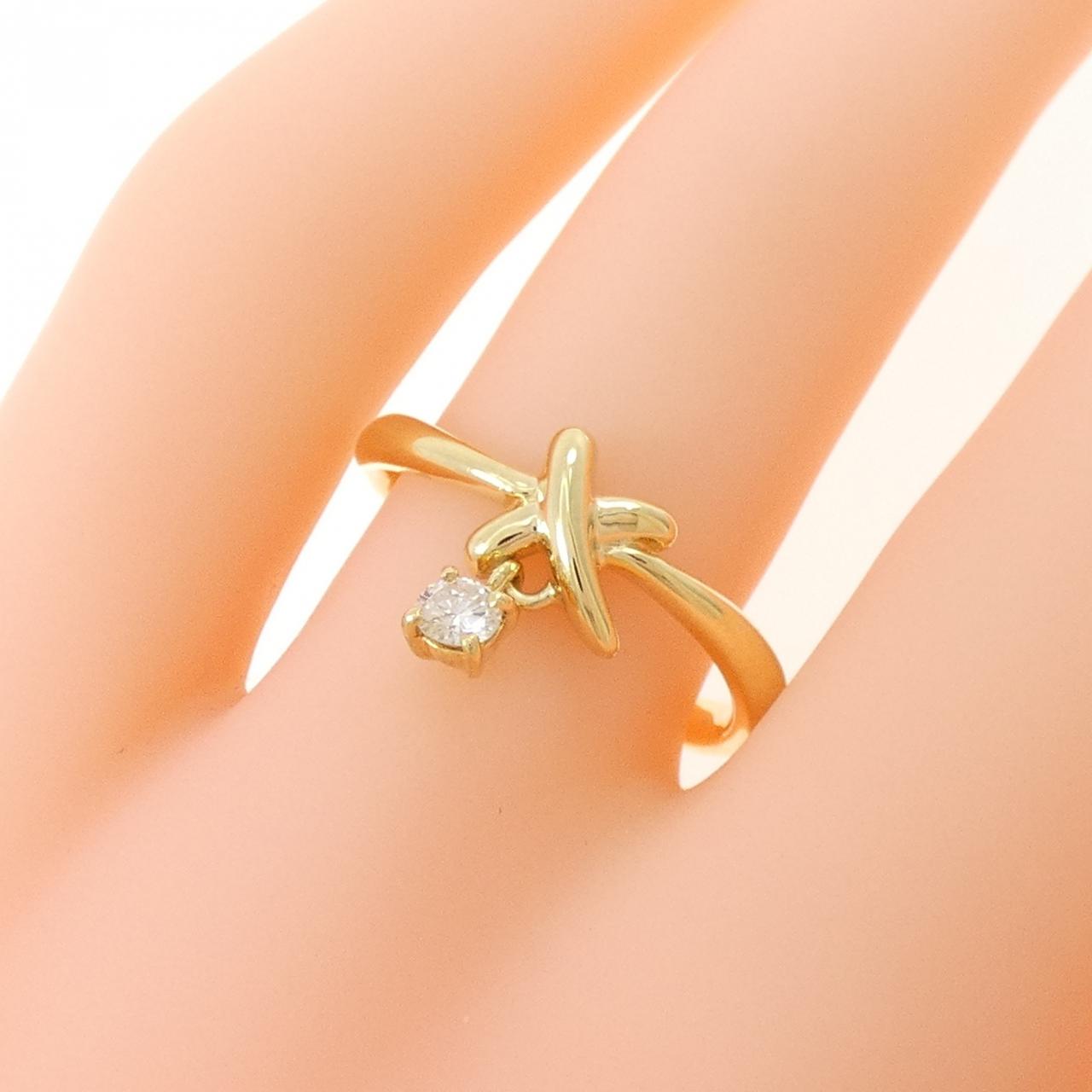 K18YG Diamond ring