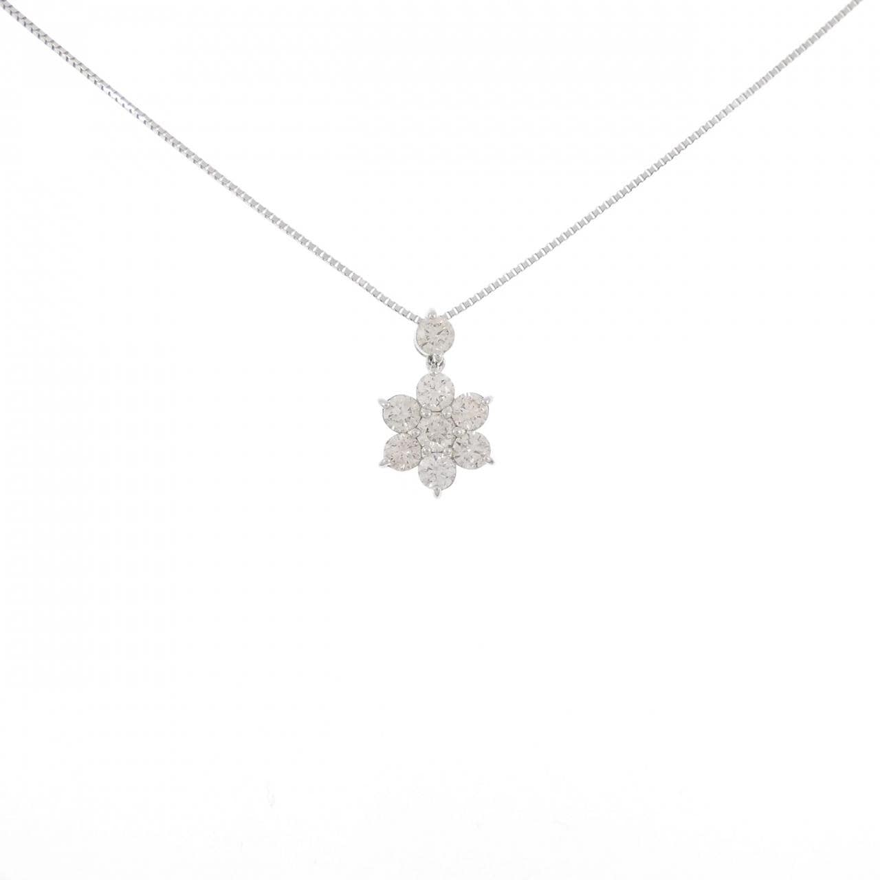 PT Flower Diamond Necklace 1.00CT