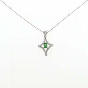 PT900/PT850 ガーネット ネックレス 1.00CT