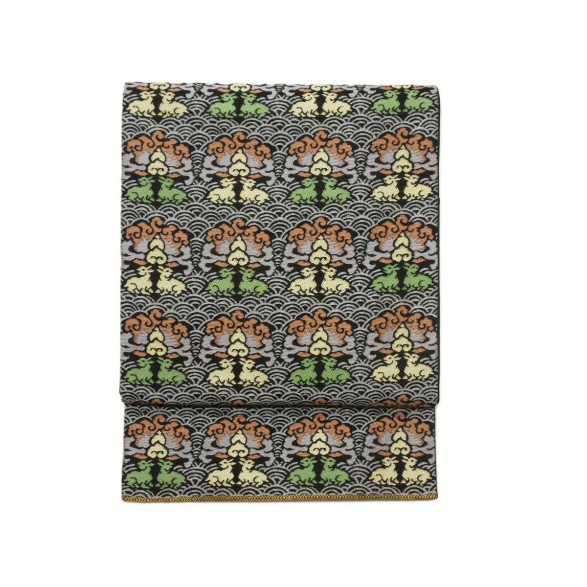 【新品】袋帯【たつむら】波に兎　長尺