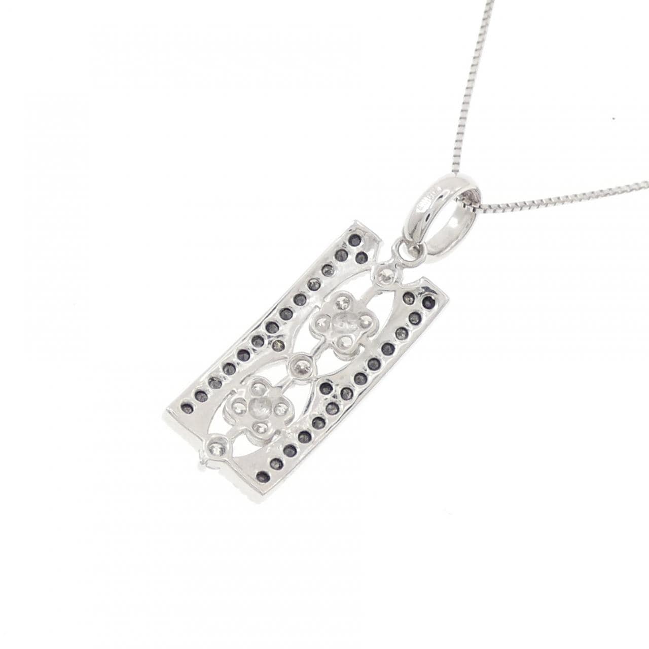 K18WG/K18BG ダイヤモンド ネックレス 0.55CT