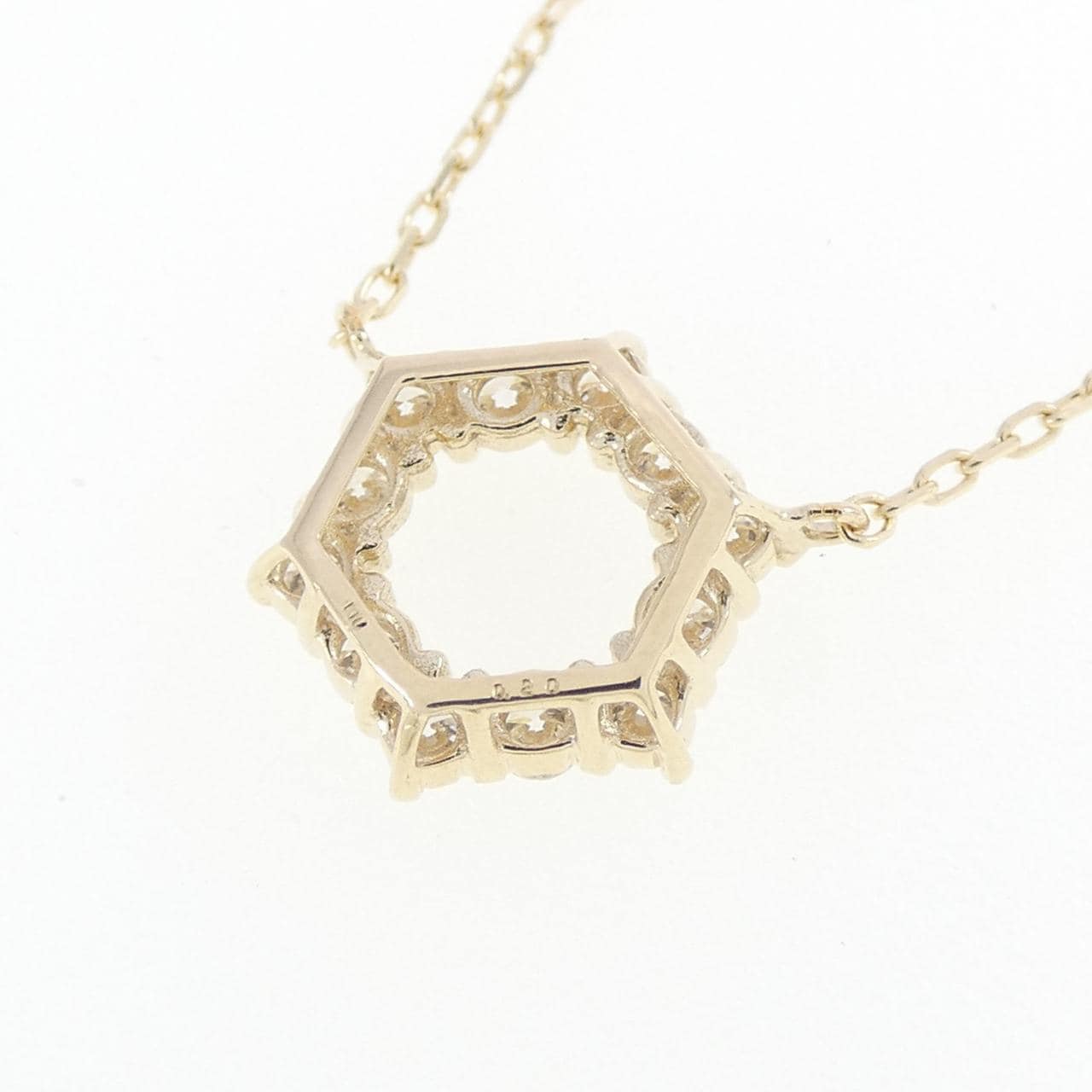 【リメイク】K10YG ダイヤモンド ネックレス 0.20CT