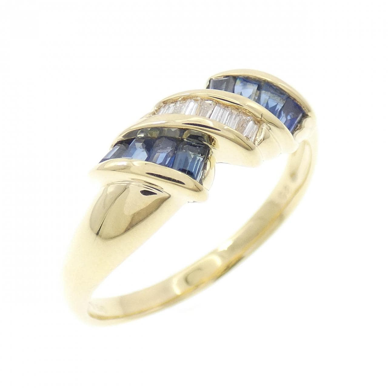 K18YG サファイヤ リング 0.50CT