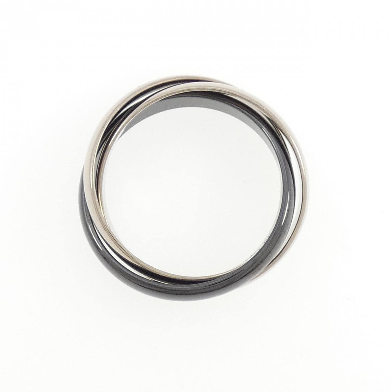 カルティエ トリニティ ブラック&ホワイト リング